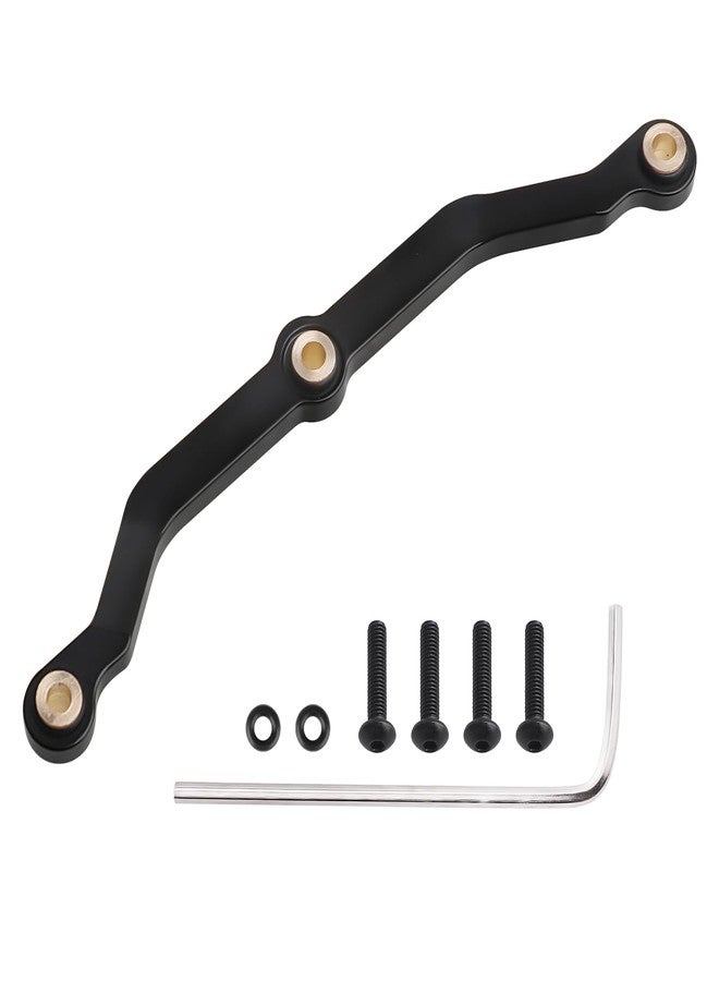 CrazyHobby Black Brass Steering Link for 1/18 Scale TRX4M TRX4MT RC Crawler Upgrade Parts, 10g - Image 1